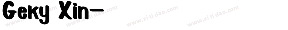 Geky Xin字体转换